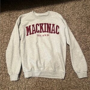 Mackinac Island Gray Sweater